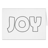 JOY (Creëer Your Ewn)-Wenskaart (Voorkant Horizontaal)