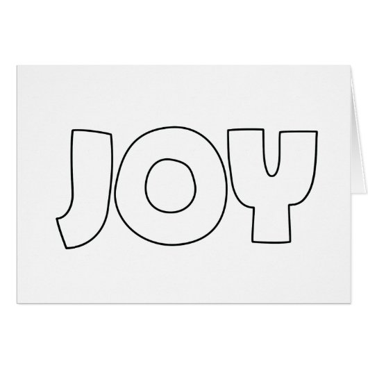 JOY (Creëer Your Ewn)-Wenskaart (Voorkant Horizontaal)