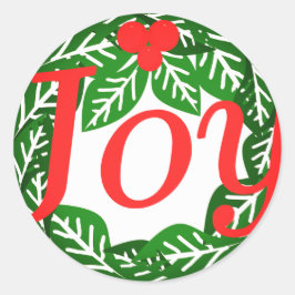 Joy Crhistmas Ronde Sticker