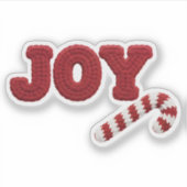 Joy Crochet Christmas  Sticker (Voorkant)