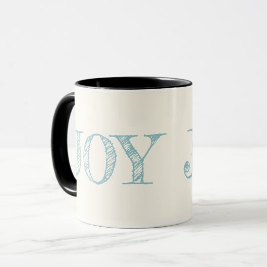 Joy Custom Color Mok kerstfeestdag cadeautjes Mok (Voorkant links)