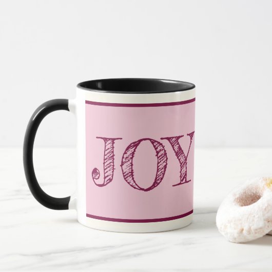 Joy Custom Color Mok kerstfeestdag cadeautjes Mok (Met donut)