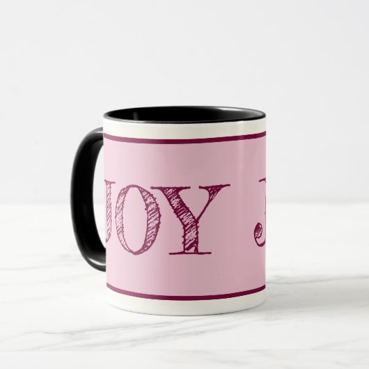 Joy Custom Color Mok kerstfeestdag cadeautjes Mok (Voorkant links)