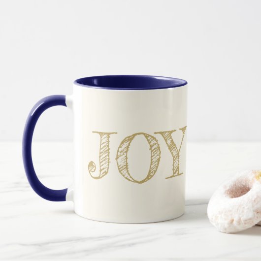 Joy Custom Color Mok kerstfeestdag cadeautjes Mok (Met donut)