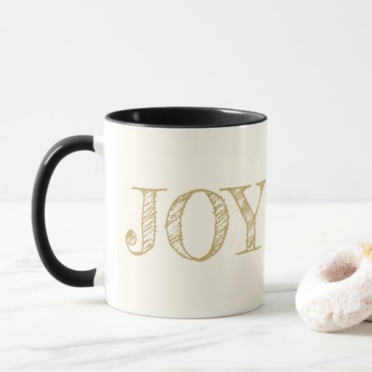 Joy Custom Color Mok kerstfeestdag cadeautjes Mok (Met donut)