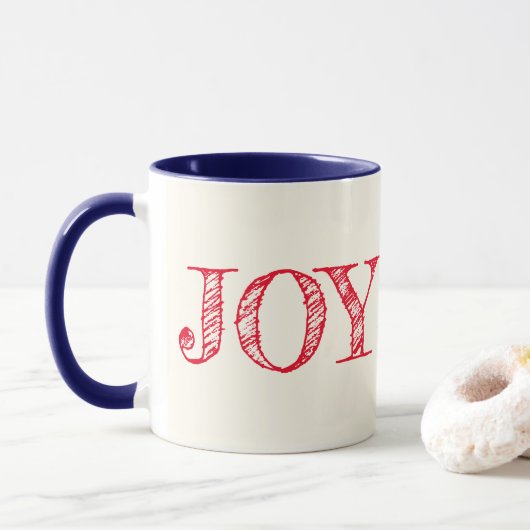 Joy Custom Color Mok kerstfeestdag cadeautjes Mok (Met donut)