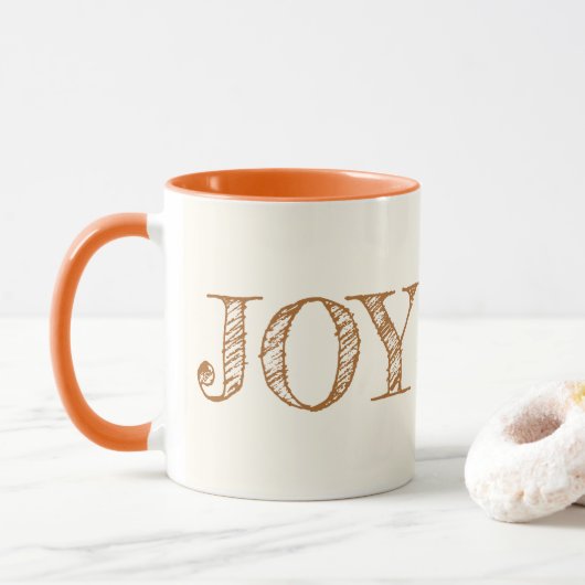 Joy Custom Color Mok kerstfeestdag cadeautjes Mok (Met donut)