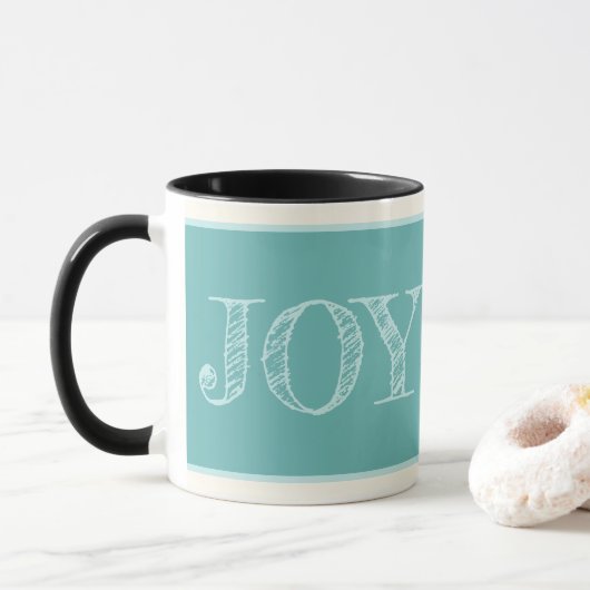 Joy Custom Color Mok kerstfeestdag cadeautjes Mok (Met donut)