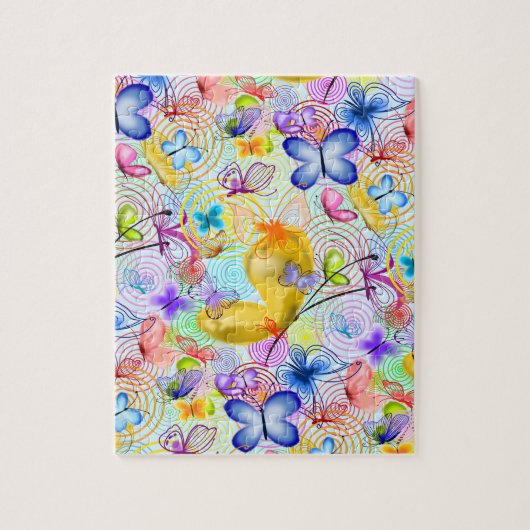 Joy - Cute Butterflies - Spring Legpuzzel (Verticaal)