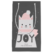 Joy Cute Cat kerst Aangepast Klein Cadeauzakje (Voorkant)
