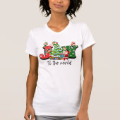 Joy De wereld Kerstmis T-shirt Elves Tree (Voorkant)