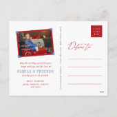 Joy Decorative Flower Kerstmis Ornament Elegant Feestdagenkaart (Achterkant)