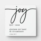 Joy Definition 1 Peter 1:8-9 Christelijk Sign Fotoplaat (Voorkant)