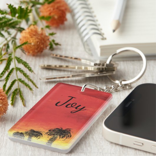 Joy - "Desert Celebratie" door All Joy Art Sleutelhanger (Voorkant Rechts)