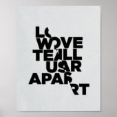 Joy Division Love zal ons Poster scheuren (Voorkant)