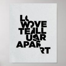 Joy Division Love zal ons Poster scheuren