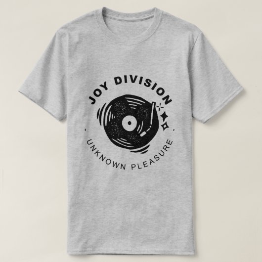 JOY DIVISION UNKNOWN PLEASURE VINYLPLAAT T-SHIRT (Design voorkant)