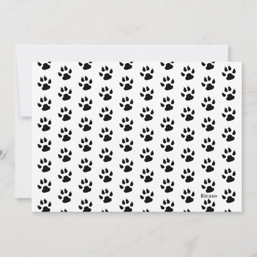 Joy Dog Kerstmis 4-fotokaart Kaart (Achterkant)