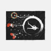 Joy Dreamcatcher Ski Vakantie Vrolijk Kerstboot Fleece Deken (Voorkant (Horizontaal))