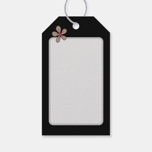 Joy Eekhoorns met Bloemen Animal Art Gift Label Cadeaulabel (Achterkant)