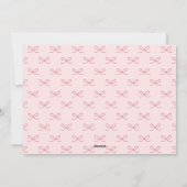 JOY Eenvoudige Bow Wavy Foto Kerstmis Feestdagenkaart (Achterkant)