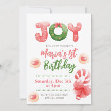 Joy Eerste Kerstdag Uitnodiging