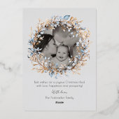 Joy Elegant Christmas Nutcracker Ballet Foto Folie Feestdagenkaart (Achterkant)