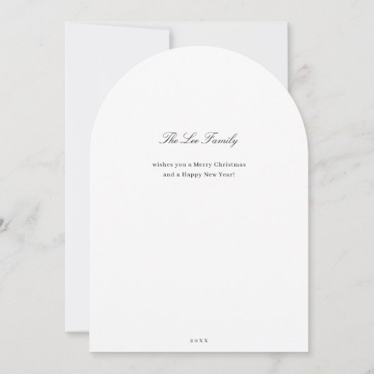 Joy Elegant Modern Minimalist Arc Kaart (Achterkant)