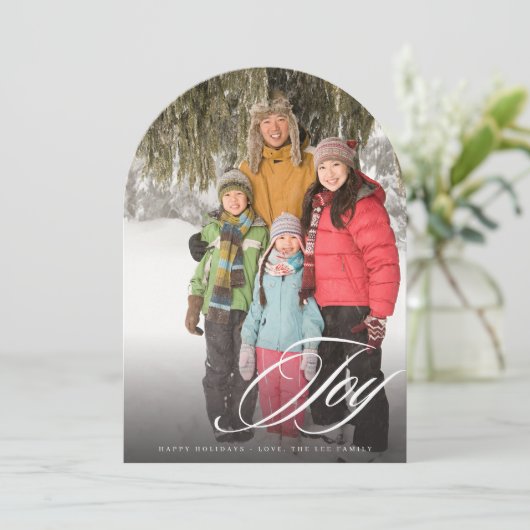 Joy Elegant Modern Minimalist Arc Kaart (Staand voorkant)