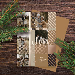 Joy Elegant Pset 5 Family Foto Pset Collage Folie Feestdagenkaart