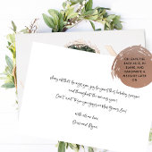 "Joy" Elegante Foto Persoonlijk Gemaakt Echt Folie Feestdagenkaart