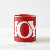 JOY Elegante Rode Kerst Mok (Midden)