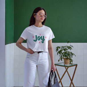 Joy Elegante tekst Kerst  T-shirt