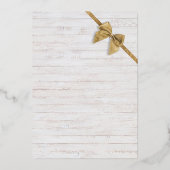 Joy Eleved Photo Snowflake Wreath White Shiplap Folie Feestdagenkaart (Achterkant)