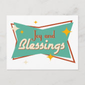 Joy en Blessings Feestdagenkaart (Voorkant)