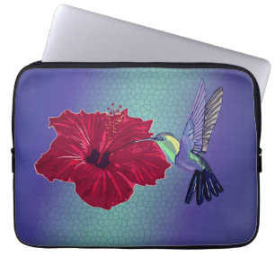 Joy en een Hummingbird Laptop Sleeve