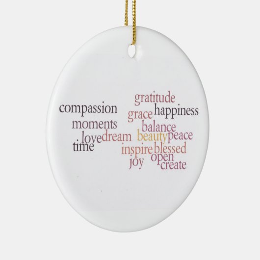 Joy en Gratitude Ornament (Rechts)