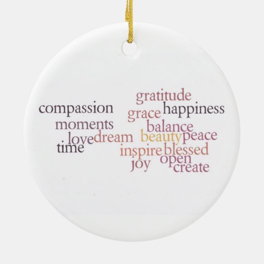 Joy en Gratitude Ornament (Achterkant)