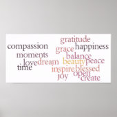 Joy en Gratitude Poster (Voorkant)