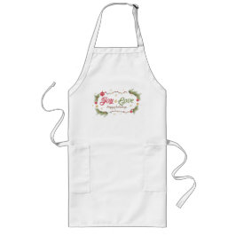 Joy en Love Prettige feestdagen Lang Schort