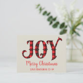 Joy en Merry Kerstmis van Homeschool Co op Briefkaart (Staand voorkant)