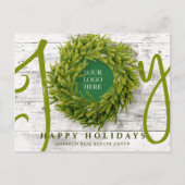 Joy en Pine met de Moderne Rustige Zaken van de Lo Feestdagenkaart (Voorkant)