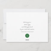 Joy en Pine met de Moderne Rustige Zaken van de Lo Feestdagenkaart (Achterkant)