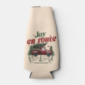 Joy en route Christmas Begins Truck & X-Mas Tree Flesjeskoeler (Voorkant)