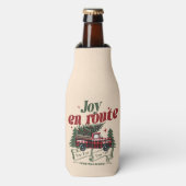 Joy en route Christmas Begins Truck & X-Mas Tree Flesjeskoeler (Fles Voorkant)