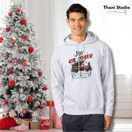 Joy en route Christmas Begins Truck & X-Mas Tree Hoodie