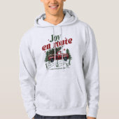 Joy en route Christmas Begins Truck & X-Mas Tree Hoodie (Voorkant)