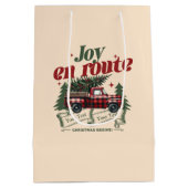Joy en route Christmas Begins Truck & X-Mas Tree Medium Cadeauzakje (Achterkant)