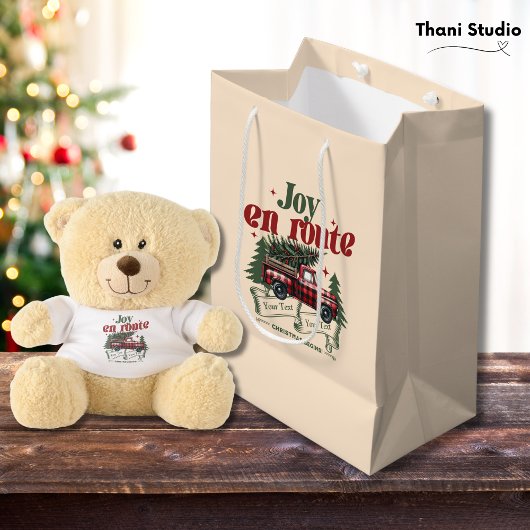 Joy en route Christmas Begins Truck & X-Mas Tree Medium Cadeauzakje
