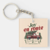 Joy en route Christmas Begins Truck & X-Mas Tree Sleutelhanger (Voorkant)